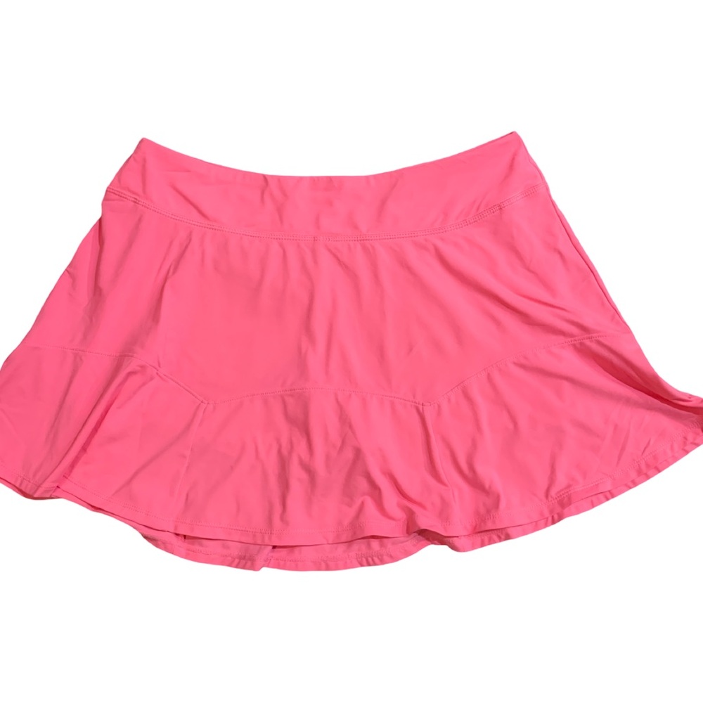 Lilly Pulitzer M Solid Lilly's Coral CORRINE SKORT Luxletic Active UPF50+